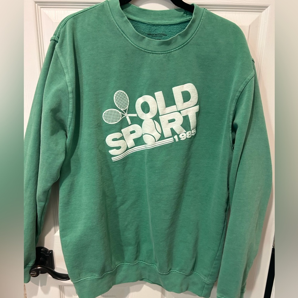 Green vintage wash sweatshirt